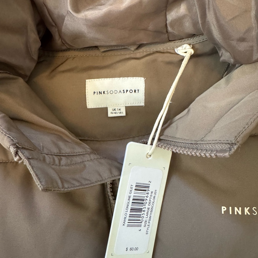 Pink soda sport long jacket vest
